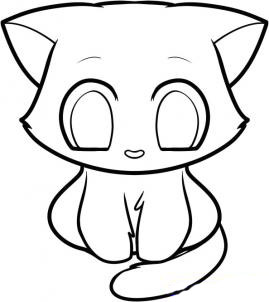 Рисуем кошку для детей - шаг 8