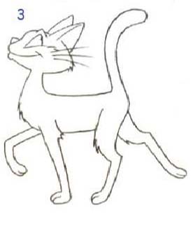Как просто нарисовать кота - шаг 3
