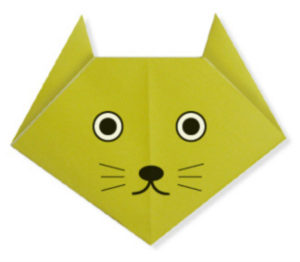 Кот в технике оригами